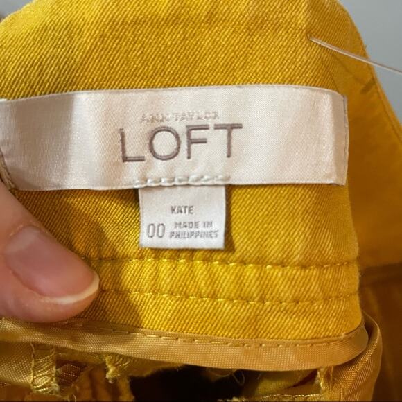 LOFT Mustard Yellow Pants - Picture 6 of 7